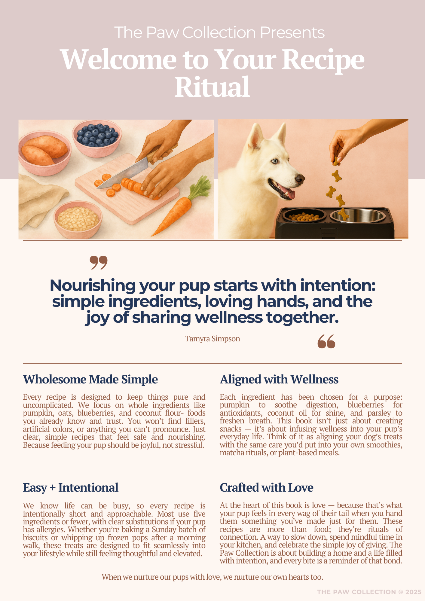 The Paw Collection Recipe Book