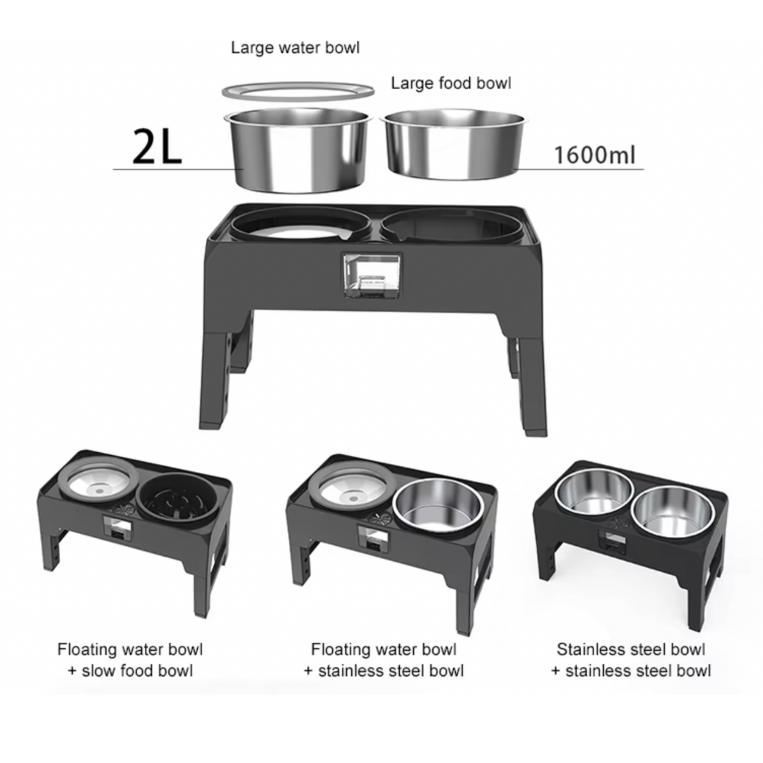 Adjustable Elevated Dog Bowls
