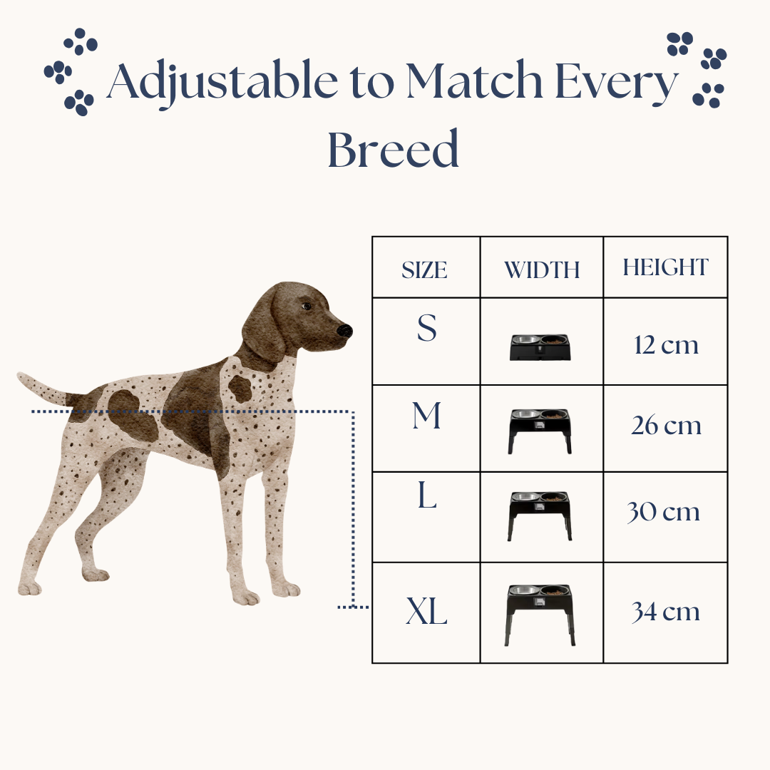 Adjustable Elevated Dog Bowls